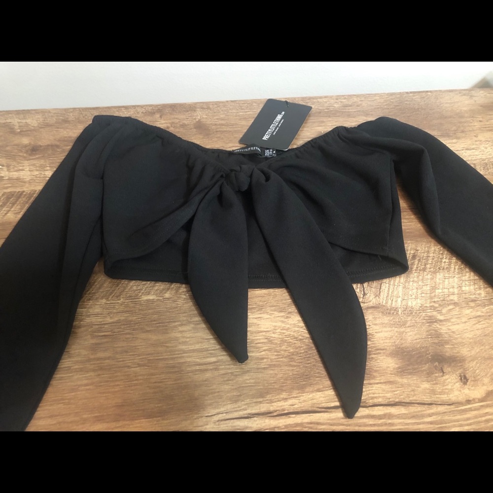 Black crop top